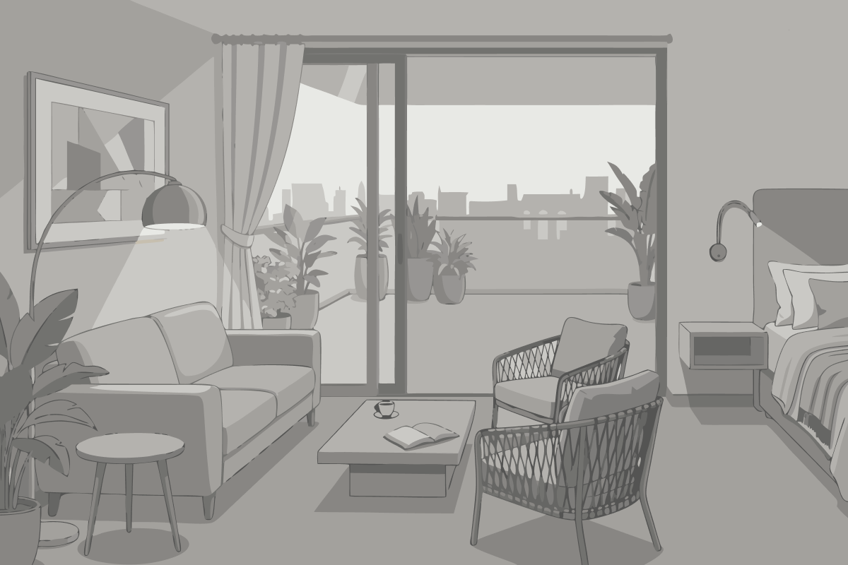Habitación Doble Superior con sofá